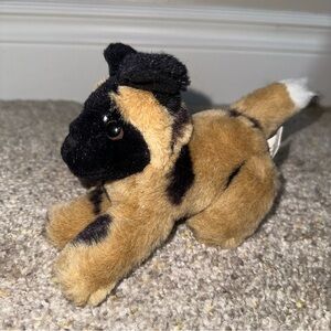 Vintage Small of the Wild 1995 African Wild Dog Plush Wildlife Artist 4"